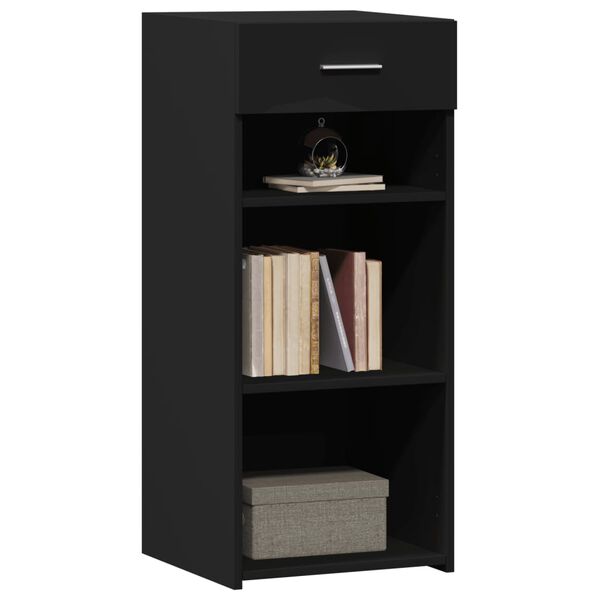 vidaXL skab 40x42,5x93 cm konstrueret tr&aelig; sort