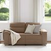vidaXL 2-personers sofa cappuccino 120 cm kunstl&aelig;der