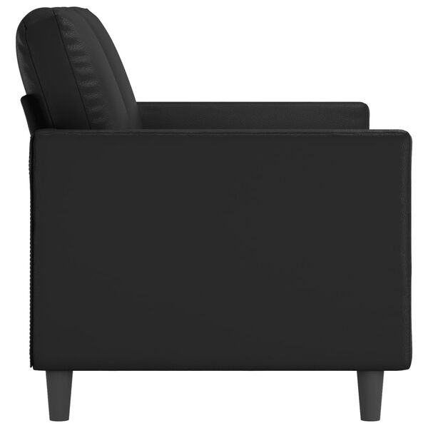 vidaXL 2-personers sofa 120 cm kunstl&aelig;der sort