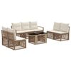 vidaXL Havesofa S&aelig;t 8 stk. Beige og cremehvid polyrattan