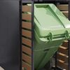 vidaXL Wheelie Bin Opbevaring til 3 Affaldscontainere Antracit