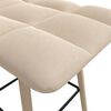 vidaXL barstole 2 stk. stof cremefarvet