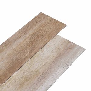 vidaXL Gulvplanker Vasket tr&aelig; 5,02 m&sup2; 36 stk. PVC