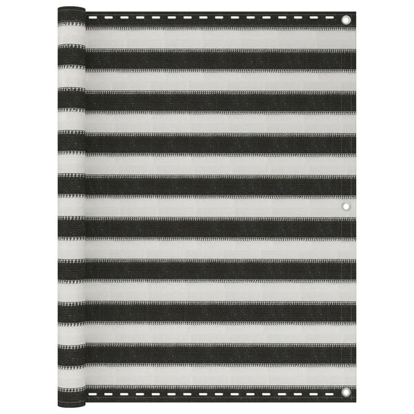 vidaXL altanafskærmning HDPE 120x600 cm antracitgrå og hvid