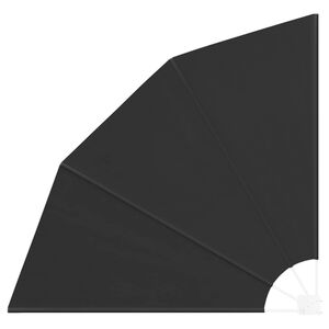vidaXL Balkon Afsk&aelig;rmning 140 x 140 cm Polyester Sort