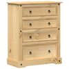vidaXL kommode Corona 92x48x114 cm massivt fyrretr&aelig;