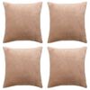 vidaXL pudebetræk 4 stk. 40x40 cm stof beige