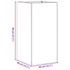 vidaXL plantekasse 40x40x80 cm rustfrit st&aring;l