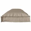 vidaXL Palle Pudes&aelig;t 2 pcs Gr&aring;brun 150 x 40 x 8 cm Oxford Stof