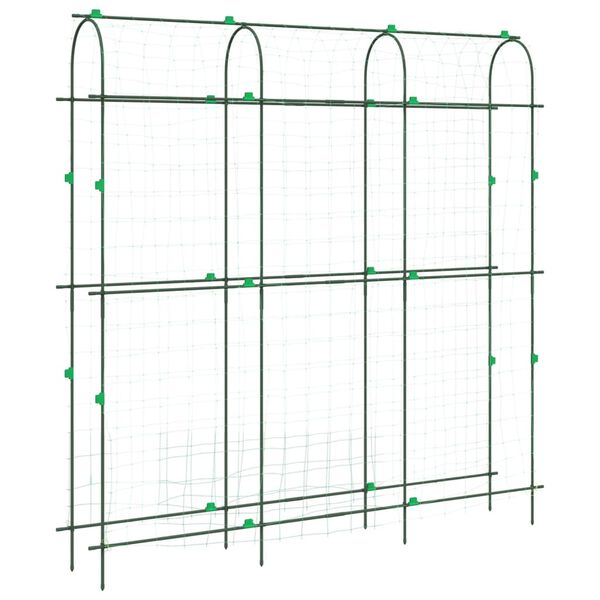 vidaXL espalier til klatreplanter 181x31x182,5 cm U-ramme stål