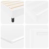 vidaXL Box spring seng med madras Hvid 160 x 200 cm Kunstl&aelig;der