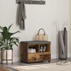 vidaXL Hallb&aelig;nk med pude med skuffe Gammelt tr&aelig; 60 x 38 x 46 cm