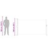 vidaXL sidemarkise til terrasse 160x300 cm cremefarvet