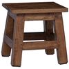 vidaXL Taburet Naturfarvet 26 x 26 x 26 cm Mahogni Tr&aelig;