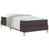 vidaXL Box spring seng med madras M&oslash;rk Brun 100 x 200 cm Stof