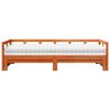 vidaXL daybed m. udtr&aelig;k madrasser 90x190cm massivt fyrretr&aelig; gyldenbrun