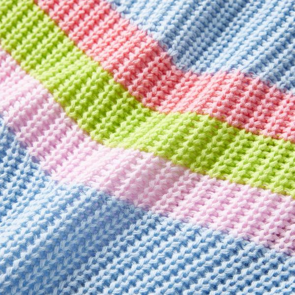 Sweater til børn str. 104 strikket blå