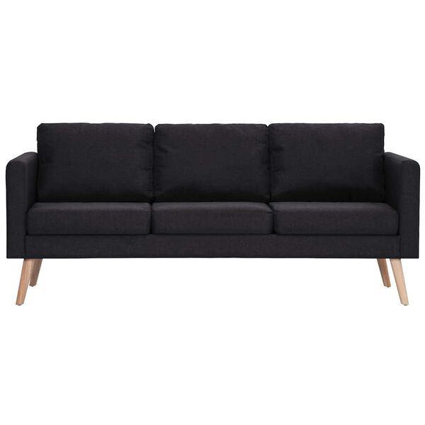 vidaXL 3-personers sofa i stof sort