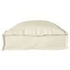 vidaXL Palle Pudes&aelig;t 2 pcs Creme 100 x 40 x 8 cm Oxford Stof