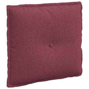 vidaXL Rygpude Vinr&oslash;d 50 x 19 x 45 cm Stof