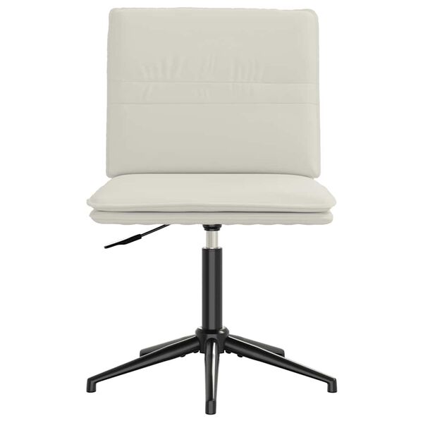 vidaXL spisebordsstol fløjl cremefarvet