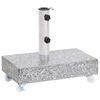 vidaXL parasolfod 45x25x8,3 cm granit lysegr&aring;