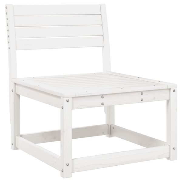 vidaXL sofamodul til haven massivt fyrretræ hvid