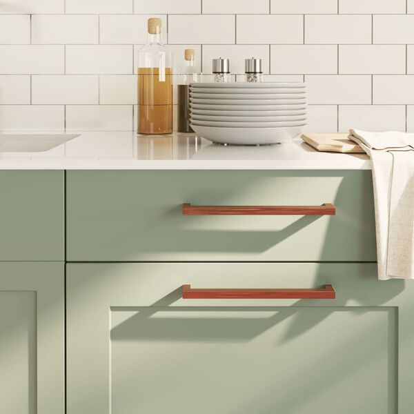 vidaXL skabsh&aring;ndtag 10 stk. 224 mm rustfrit st&aring;l bronzefarvet