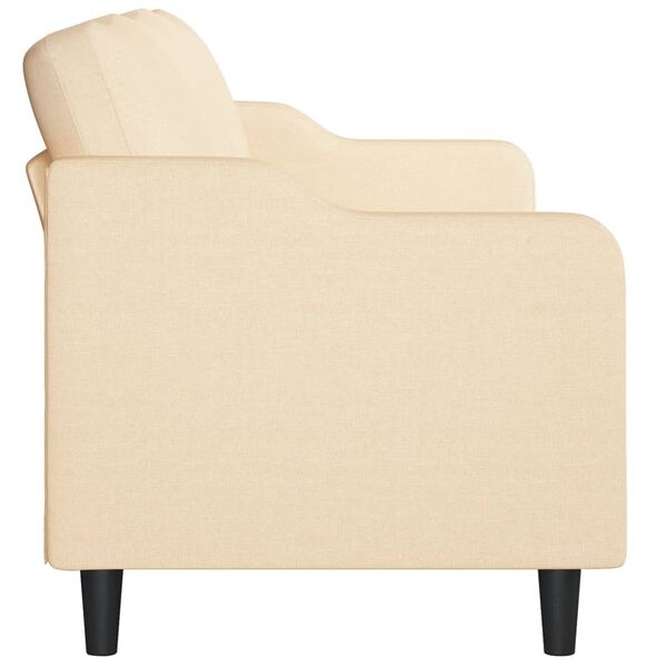 vidaXL 3-personers sofa 210 cm stof cremefarvet