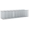 vidaXL Gabion h&oslash;jbed 4 stk. 400 x 100 x 100 cm Galvaniseret st&aring;l S&oslash;lv