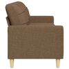 vidaXL 3-personers sofa 210 cm stof brun