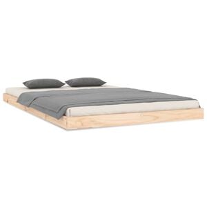 vidaXL sengeramme 120x200 cm massivt fyrretr&aelig;