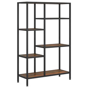 vidaXL bogreol 80x30x120 cm st&aring;l og konstrueret tr&aelig;