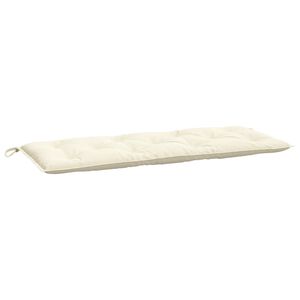 vidaXL hynde til haveb&aelig;nk 120x50x7 cm oxfordstof cremefarvet