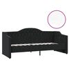 vidaXL daybed med madras og USB 90x200 cm stof sort