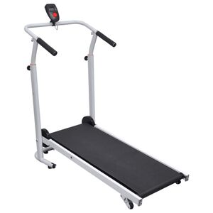 vidaXL mini-l&oslash;beb&aring;nd foldbart 93x36 cm sort