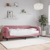 vidaXL daybed med madras 100x200 cm velour pink