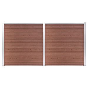vidaXL havehegn WPC 353 x 186 cm brun