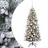 vidaXL Kunstigt juletr&aelig; med julekugle 150 cm 150 LED'er Varm hvid
