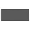 vidaXL Udtr&aelig;kkeligt side-markise Antracit 600 x 220 cm Polyester