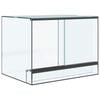 vidaXL Krybdyr og amfibiehabitater Hvid 40 x 30 x 30 cm Glas