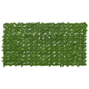 vidaXL Altanscreen med blade Gr&oslash;n og Gul 200 x 100 cm