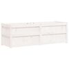 vidaXL plantekasse 150x50x50 cm massivt fyrretr&aelig; hvid