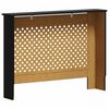 vidaXL radiatorskjuler 112x19x81,5 cm MDF sort