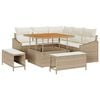 vidaXL Havesofa S&aelig;t 8 stk. Beige polyrattan