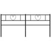 vidaXL sengegavl 200 cm metal sort