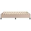 vidaXL Boxspring sengeramme 140x190 cm kunstl&aelig;der cappuccinofarvet