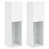 vidaXL tv-borde 2 stk. med LED-lys 30,5x30x102 cm hvid