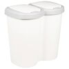 vidaXL Affaldsspand Hvid 49,5 x 30 x 46,5 cm PP