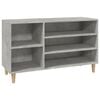 vidaXL skoreol 102x36x60 cm konstrueret tr&aelig; betongr&aring;